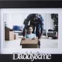2 x Klikel Daddy And Me Frame - Fathers Day Picture Frame - Black Wood Picture Frame With Silver Sentiments - Holds 1 4x6 Photo With Mat or 1 5x7 Photo Without Mat - Wall Mount And Table Desk Display