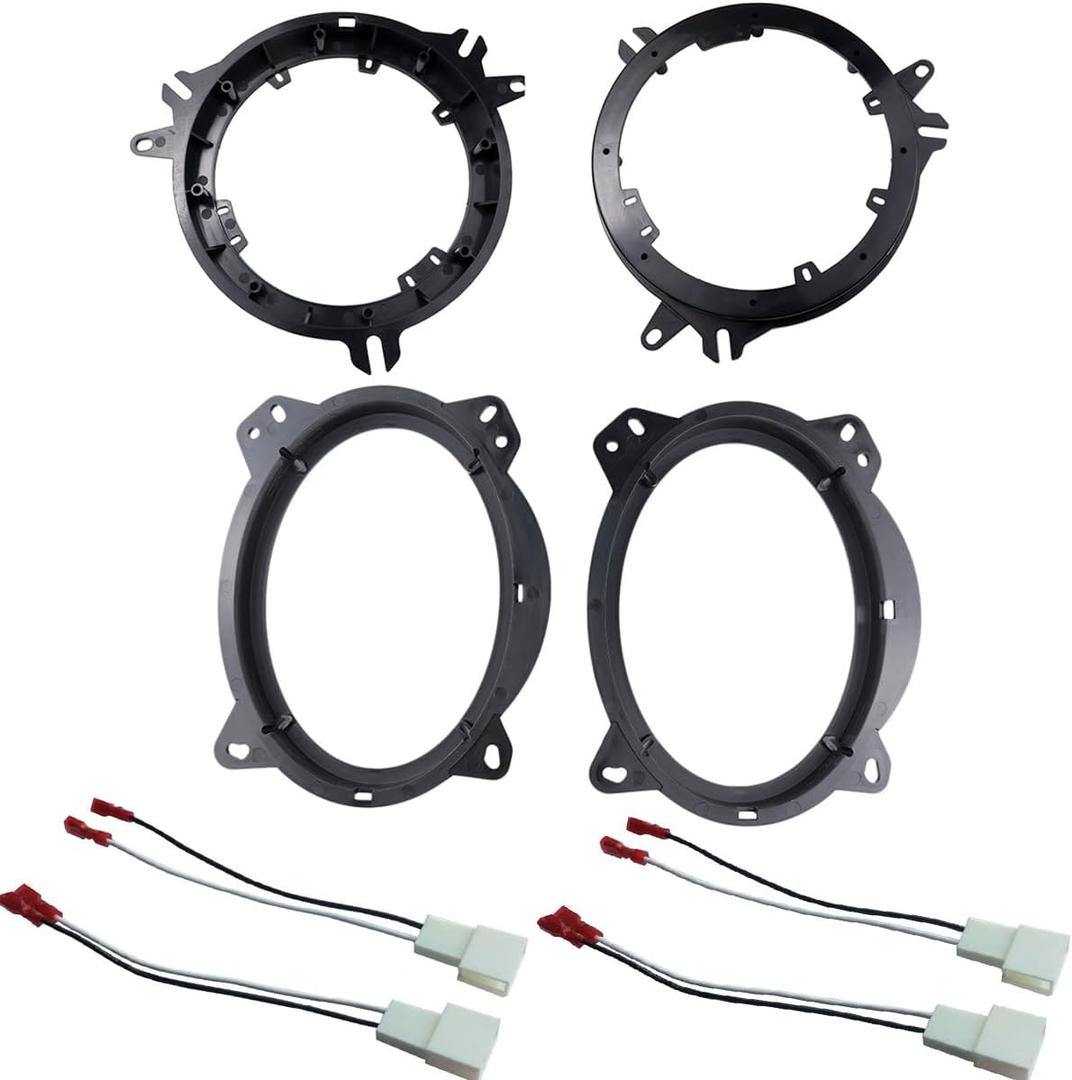 Speaker Spacer for Toyota Lexus Scion Subaru 6" to 6-3/4" + 6" x 9" Adapter with Wiring Harness (6"+ 6"x9")