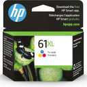 HP 61XL Tri-color High-yield Ink Cartridge | Works with Printer Series: DeskJet 1000, 1510, 2050, 2510, 2540, 3000, 3050, 3510; ENVY 4500, 5530; OfficeJet 2620, 4630 | Instant Ink Eligible | CH564WN