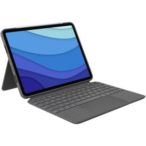 Logitech Combo Touch iPad Pro 11-inch (1st, 2nd, 3rd, 4th gen - 2018, 2020, 2021, 2022) Keyboard Case - Detachable Backlit Keyboard, Click-Anywhere Trackpad - Oxford Gray; USA Layout