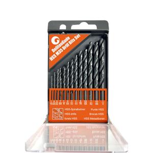 13 PCS 1/16"-1/4" Cobalt Drill Bit Set, M35 HSS Twist Drill Bits, for Hardened Metal, Stainless Steel, Cast Iron, Plastic and Wood(1/16''-1/4'')