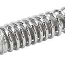 Qqmora Motorcycle Rear Shock Absorber Heavy Duty 340mm Silver Steel Alloy Suspension Damper 450LBS Load for GY6 Scooter 50 100 125