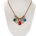 Polmart Modern Necklace Display Bust (White Leatherette, 10 H)