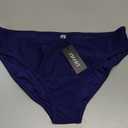 Zmart Women Full Coverage Bikini Bottoms - Mid Rise Bathing Suit Swim Bottom Swimsuit Swimwear Navy Blue XL