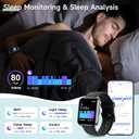 Smart Watch for Men Women, 1.8" Fitness Tracker for Android & iPhone, Answer/Make Calls, Alexa Built-in, Heart Rate/Sleep/SpO2 Monitor Smartwatch, IP68 Waterproof Watches 101+ Sport Modes, 2 Bands