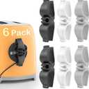 Cord Organizer for Kitchen Appliances-6 Pack, Appliance Cord Organizer stick on, Small Kitchen Appliances Cord keeper, Adhesive Cord Holder, Cord Winder for Pressure Cooker, Stand Mixer (2*Black+2*White+2*Grey)