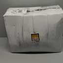 WELLIFE 600 PCS Gold & White Disposable Dinnerware Set for 100 Guests  White Plastic Plates with Gold Rim, Dinner & Salad Plates, Cups, Forks, Knives & Spoons for Weddings & Elegant Events