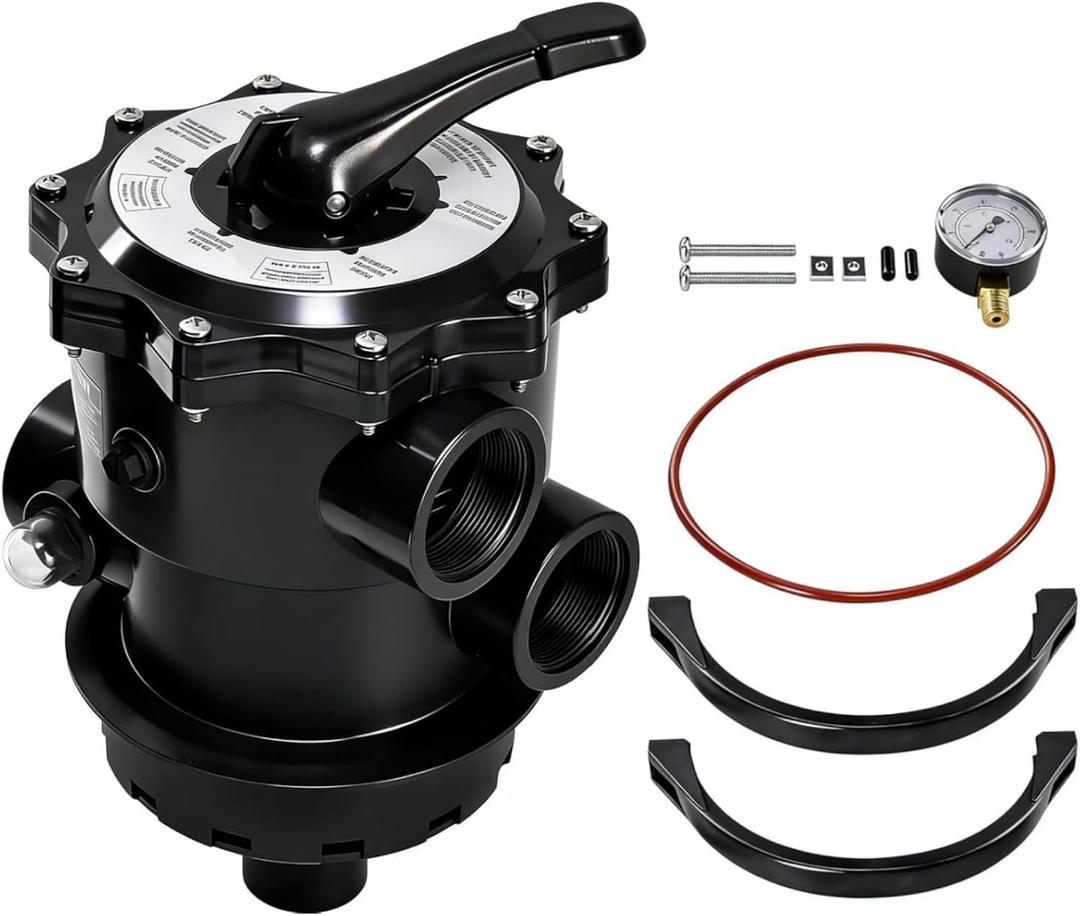 SP071620T Multiport Control Valve with Clamp and O-Ring Compatible with Hayward Pro Series Sand filter S310T2 S360T2 S270T2 Vari-Flo Valve Top Mount
