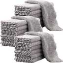 20 Pack Kitchen Dish Cloths Super Absorbent Coral Fleece Dish Cloths, Reusable Washable Fast Drying Rags, Nonstick Oil Microfiber Lint-Free Kitchen Cleaning Towels for Furniture Car Tea Bowl 10 x 10"