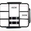 Akozon Delivery Food Bag Rack, Food Delivery Box Rack Rear Grille 80kg Loading Delivery Food Box Bracket Universal for Motorcycle Electric (Type 1 45/35 ID), Akozont46obimfhd-12