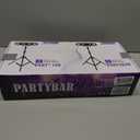 DJ Lights with Stand, 5 in 1 Party Bar Light Set with Rotating Ball, Strobe, UV, Colorful LED Par Light and Pattern, Sound Activated DJ Lighting System for Disco Stage Gig Band Wedding