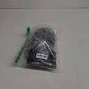 Cat Ears and Wolf Fox Animal Tail Cosplay Costume Faux Fur Hair Clip Headdress Halloween Leather Neck Chocker Set (3-black)