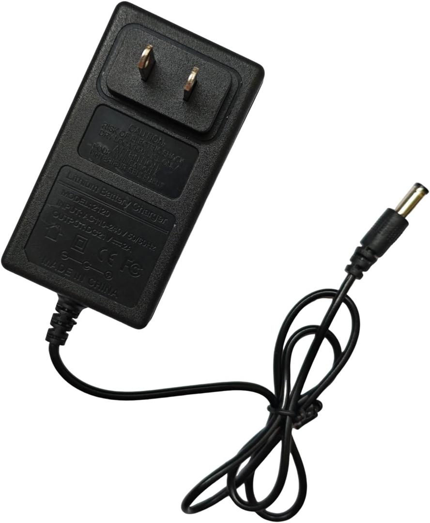 Lithium Battery Charger Replacement 21V 2A for AHPUCEP Weed Wacker Mini Chainsaw Weed Eater Cordless Grass Trimmer Lawn Trimmer String Trimmer