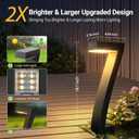 WdtPro Solar Lights Outdoor Pathway Lights, 6 Pack Upgraded Bright LED Outdoor Solar Light for Outside, IP65 Waterproof Solar Garden Light for Yard, Driveway, Walkway, Landscape, Patio Decor