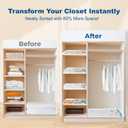 HOUSE DAY 18 Pack Vacuum Storage Bags with Electric Pump, Valve, Space Saver Vacuum Seal Bags for Clothing, Comforters, and Travel Essentials 3 Jumbo,3 Large,3 Medium,3 Small/3 Small,3 XS Roll Up Bag