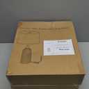 White Ceramic Table Lamp 24.5": 3-Way Dimmable Bedside Lamp with White Drum Slub Shade, Modern Nightstand Lamp for Bedroom & Living Room (Bulb Included)