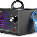 ONAMOR Generator Odor Eliminator 70000mg, High Capacity Machine Odor Removal Up to 6000 Sq.Ft, Ionizer Ozonator for Smoke, Car, Basement And Pet Room, Black