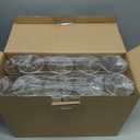 Lillian Tablesettings 96 Count Premium Champagne Flutes 6 oz. Clear Hard Plastic 1-Piece Disposable Glasses, Value Box