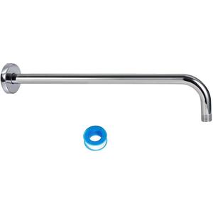 NearMoon Shower Arm, Extra Extension Arm with Flange, Stainless Steel Wall-Mounted Showerhead Extender Pipe (15 Inch, Chrome Finish)