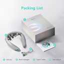 SKG Neck Massager with Heat, Cordless Vibration Infrared Neck Massager Deep Tissue for Pain Relief, Portable Electric Massager Smart Neck Relaxer Use at Car Home Office G7 PRO