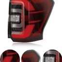 Black LED Tail Lights Compatible with 2022-2024 Ford Expedition | Smoked Taillight Rear Brake Lamp Signal Assembly with Bulbs and Harnesses Right Passenger Side NL1Z13404C NL1Z13404E