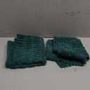 MIULEE Pack of 2 Dark Green Corduroy Decorative Pillow Covers 16x16 Inch Soft Boho Striped Throw Pillow Covers Modern Farmhouse Home Decor for Sofa Living Room Couch Bed