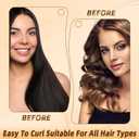 Overnight Heatless Hair Curler Blowout Rods Satin Flexi Rods for Heatless Overnight Jumbo Curls, No-Heat Styling Tools for All Hair Types, 3pcs Purple