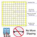 Quilting Rulers,7 Square Quilting Ruler (2.5",3.5",5",6.5", 8",10",12.5"),Quilting Cutting Squares,Quilting Rulers Acrylic,Cutting Ruler with Non-Slip Rings for Quilting and Sewing (Yellow)