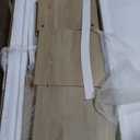 Modern Farmhouse Entertainment Center with Sliding Glass Doors & Storage, 58 Barn Door TV Stand for Bedroom, Media Console Supporting 32-65" TVs for Living Room (Light Oak), Media Console Table