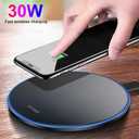 Wireless Charger 30WWireless Charger Pad Fast Wireless Charging Compatible with Galaxy S24/S23/S22/S21/S20/S10, Fast Charger Compatible with iPhone 16/15/14/13/12/11 Series