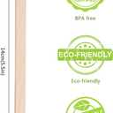 Popsicle Sticks, 100 PCS 5.5"x0.4" Wooden Sticks for Crafts, Waxing, coffee, Ice Cream, and Tongue Depressor