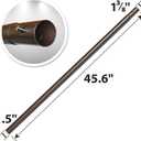 YardGrow Replacement Umbrella Lower Pole for Patio Umbrella, with Bullet Buckle, with bullet buckle