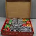 Train Set for Toddlers 2-4, Christmas Train Sets for Around The Tree, Toddler Toys for 1 2 3 Year Old Boy Girl, Christmas Tree Train with Music, Light, Tracks, Puppet, Barn, Toddler Gifts Christmas (Red)