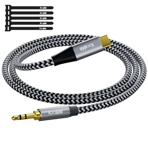 Aux to USB C Cable 25 FT, USB C to 3.5mm Audio Aux Jack Cable, Hi-Fi Stereo Cord, Headphone Car Auxiliary Cable, Compatible with iPhone 16/15 Plus/Pro/Pro Max, Galaxy S24/23 iPad Pro Air Pixel 9