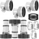 NOVWANG Pool Hose Adapter 6 Pack, Type A/B Connector for 1.5/1.25 Inch Swimming Pool Adapters for Filter Pumps, Saltwater Systems