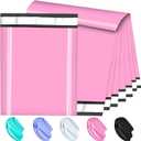 Large Poly Mailers 19x24 Inch 100 Pack, Shipping Bags for Clothing with Self-Sealing Tear-Resistant, Waterproof Poly Bags, Mailing Envelopes for Small Business (Pink), 19x24 100PC
