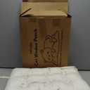 Cat Window Perch - Hammock Bed for Cats Inside - Solid Wood Seat, 4 Strong Suction Cups, Soft Cushion - Rustic Indoor Pet Shelf (Medium, Beige)