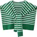 Sweater Shawl Wraps for Women Sweater Knitted Knotted Shawls Travel Casual Scarf Cape Shoulder Tops Fashion Wrap (Green/White)