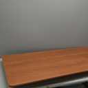 IOTXY Simple Wooden Writing Desk - Modern Minimalist Style PC Laptop Computer Workbench with Solid Wood Legs, 47" W Home Office Work Table for TV Stand Music Video Live Broadcast Workstation, Walnut