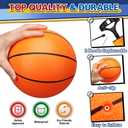 9" Mini Basketball for Indoor Mini Basketball Hoop, Replacement Basketballs Soft Ball for Inflatable Pool, Pool Beach Sandbox Outdoor Sports Gift Pack for Toddler kids Adults, 5 PCS (with Pump)