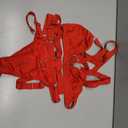 Lilosy Sexy Wireless Choker O Ring Linked Strappy Harness Lingerie Set Outfits 2 Piece M