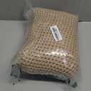 1 Pieces Bathroom Rugs Set, Washable Waffle Bath Mats Super Absorbent Shower Mats, Quick Dry Boho Bath Mat Bath Rugs with Tassels for Bathroom Floor(68"X22", Brown)