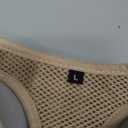 Dog Harness Step-in Breathable Puppy Cat Dog Vest Harnesses for Small Medium Dogs Beige Checkered (Large (Chest 17''-20'', Weight 14-19 lb))