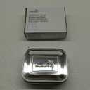 LunchBots Medium Trio II Snack Container - Divided Stainless Steel Food Container - 3 Sections for Snacks On the Go, Dishwasher Safe - Stainless Steel