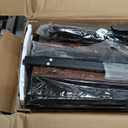 DUMOS Dresser for Bedroom, Storage Organizer with 9 Drawers, Chest of Drawers with Fabric Bins, Sturdy Metal Frame, Wood Tabletop for Guest Room, Closet, Entryway, Brown