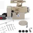 Sewing Machine Servo Motor, 550W Electric Servo Motor, AC110V, 3/4HP, 3450RPMIndustrial Servo Motor with Carbon Brush, Energy Efficient, Quiet Operation, Instructions