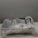 Stainless Steel Litter Box with High Sides, XL High Sided Cat Litter Pan, Open Top Extra Large Metal Cat Litter Box, Non-Stick, Odor Free, Leakproof, Scoop Included, Gray