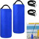 2Pack 10L Beach Umbrella Weight Sand Bags 25lbs 600D Oxford Cloth Heavy Duty Sun Umbrella Sand Anchor Portable Fillable Summer Sunshade Canopy Tent Sandbag Stand Holder for Outdoor High Wind Resistant