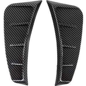 Car Fender Air Vent Trim Cover, Side Air Vent Trim, Pair Front Bumper Side Air Vent Trim Exterior Carbon Fiber Style Universal Decoration