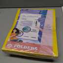 2 x 25Pcs Yollow Folders with Pockets-2 Pocket Folders for Documents,Cute Paper for Filing Cabinet,School,Office,Resume Portfolio (Yellow)